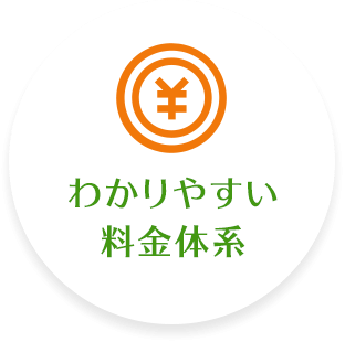 わかりやすい料金体系